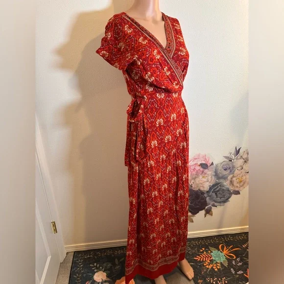 New Boho Chic Summer Wrap Long Dress dress maxi vacation sexy - Picture 6 of 11